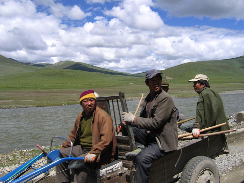 Des Tibétains du Qinghai (photo JPDesimpelaere, 2005)