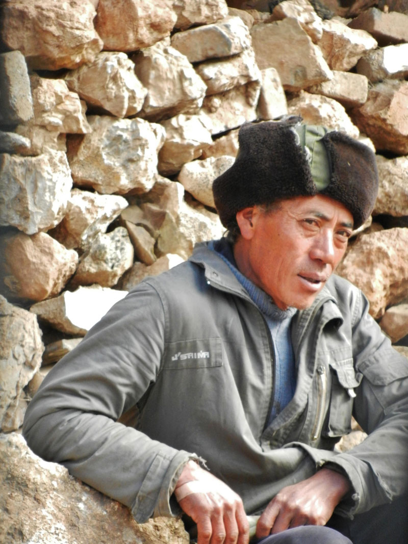 un Tibétain du Yunnan (photo Th. Deruyt, 2012)