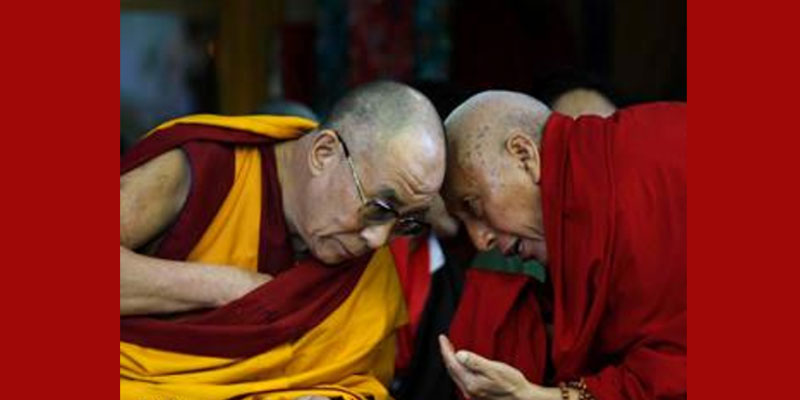 le 14ème dalaï-lama et Samdhong Rinpoché en 2017