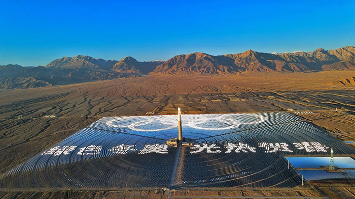 Tibet to get a new 100 MW tower CSP project- IMAGE@Supcon/Cosin Solar of its 60 MW tower CSP