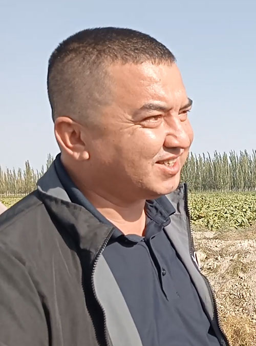 le responsable du département agriculture que nous avons rencontré près de Kashgar