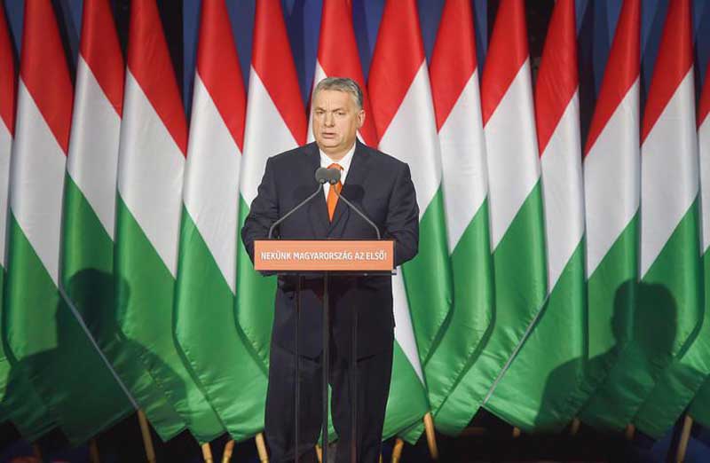 Viktor Orban, défenseur des valeurs « chrétiennes » (photo la-croix.com)