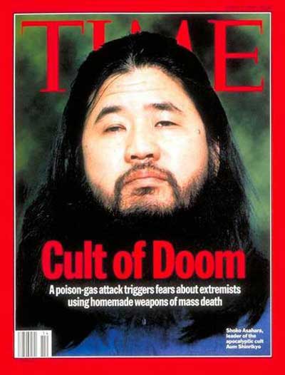 Shoko Asahara en couverture du magazine Time