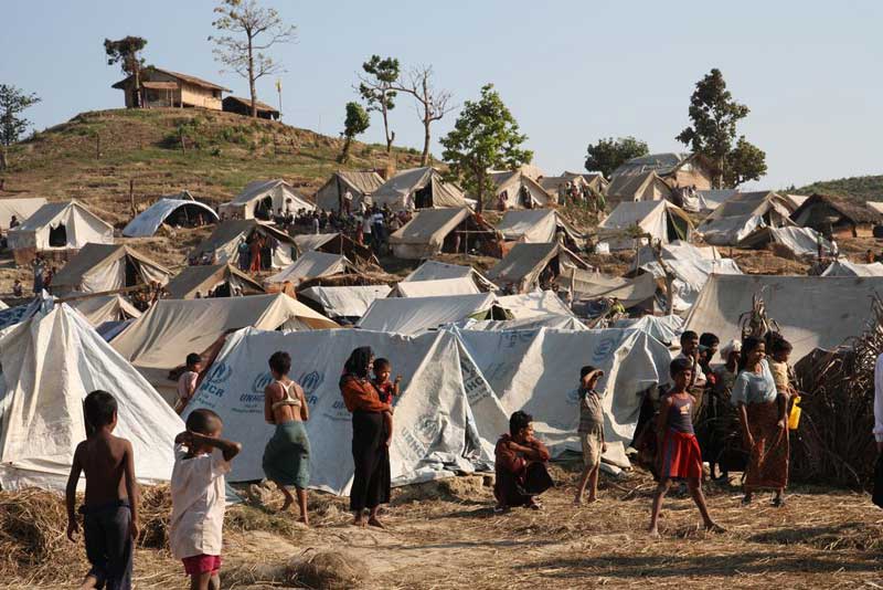 Le camp Taung Paw dans l’État de Rakhine, Myanmar, fin 2012 (Source : Creative Commons CC BY-ND 2.0)
