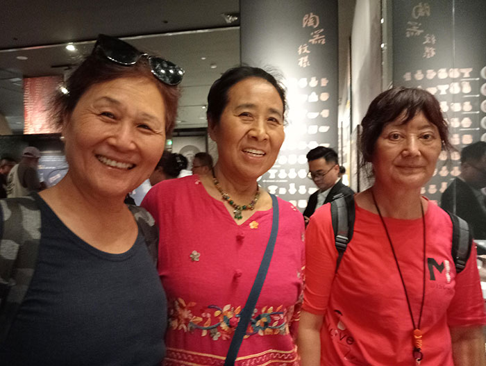 Touristes rencontrées au Musée du Xinjiang de Urumuqi