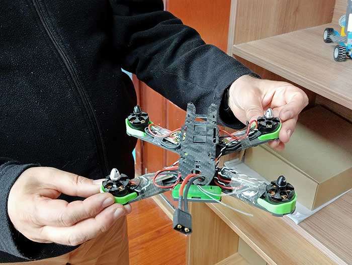 Le drone qui a gagné le 2ème prix de technologie au niveau national 