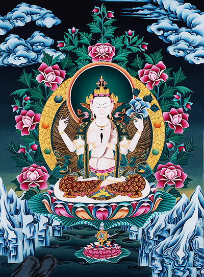 Le bodhisattva de la compasssion infinie, Avalokiteśvara Le bodhisattva de la compasssion infinie, Avalokiteśvara