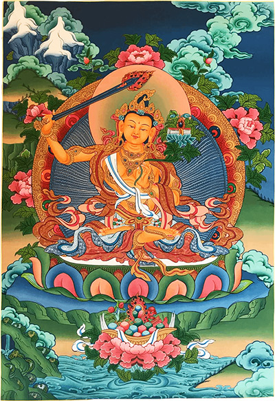 Le bodhisattva de la sagesse, Mañjuśrī Le bodhisattva de la sagesse, Mañjuśrī