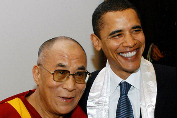 le Dalaï-lama et Barack Obama en 2016 le Dalaï-lama et Barack Obama en 2016